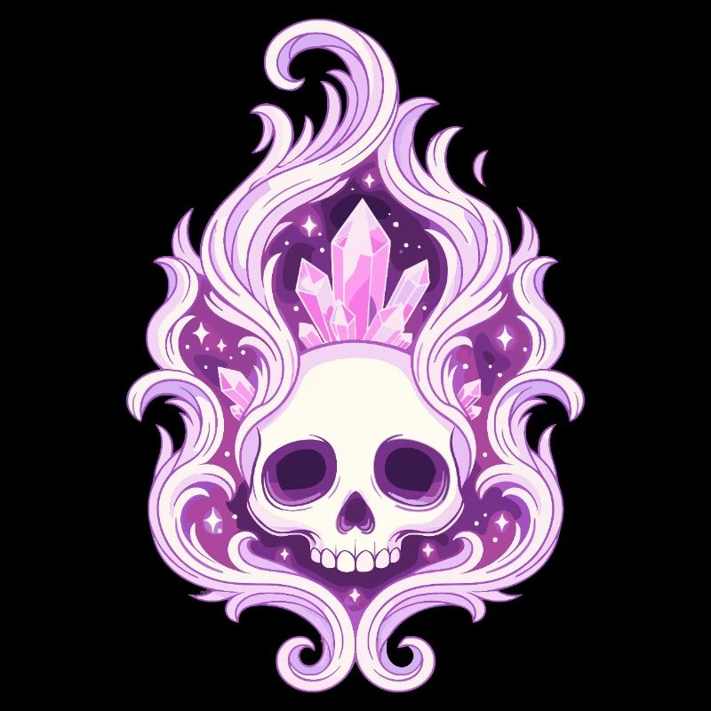 Crystal Skull Flame Spell