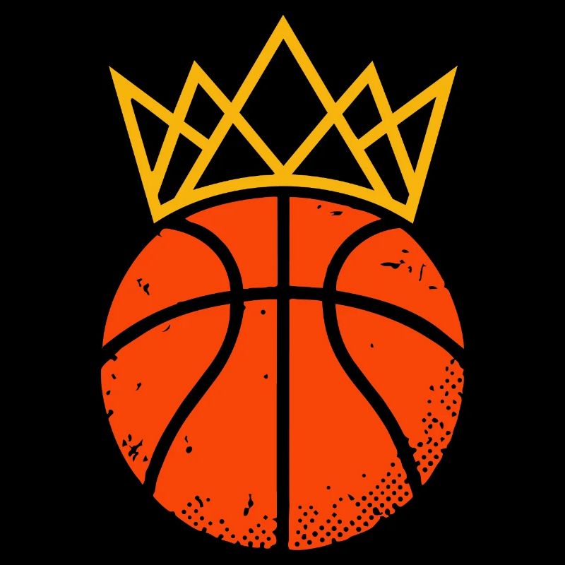 Conception du look du roi et reine du basket-ball
