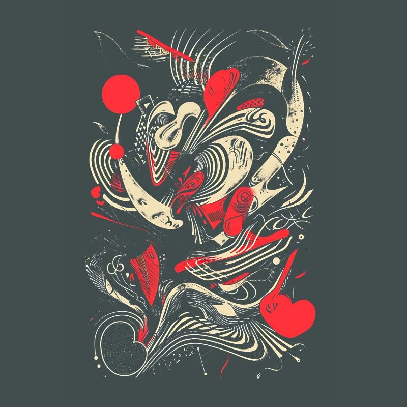 Design abstrait cool avec des lignes et des nuances dynamiques