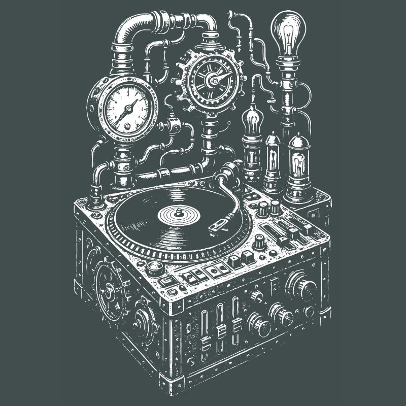 Steampunk-Musikkonsolendesign