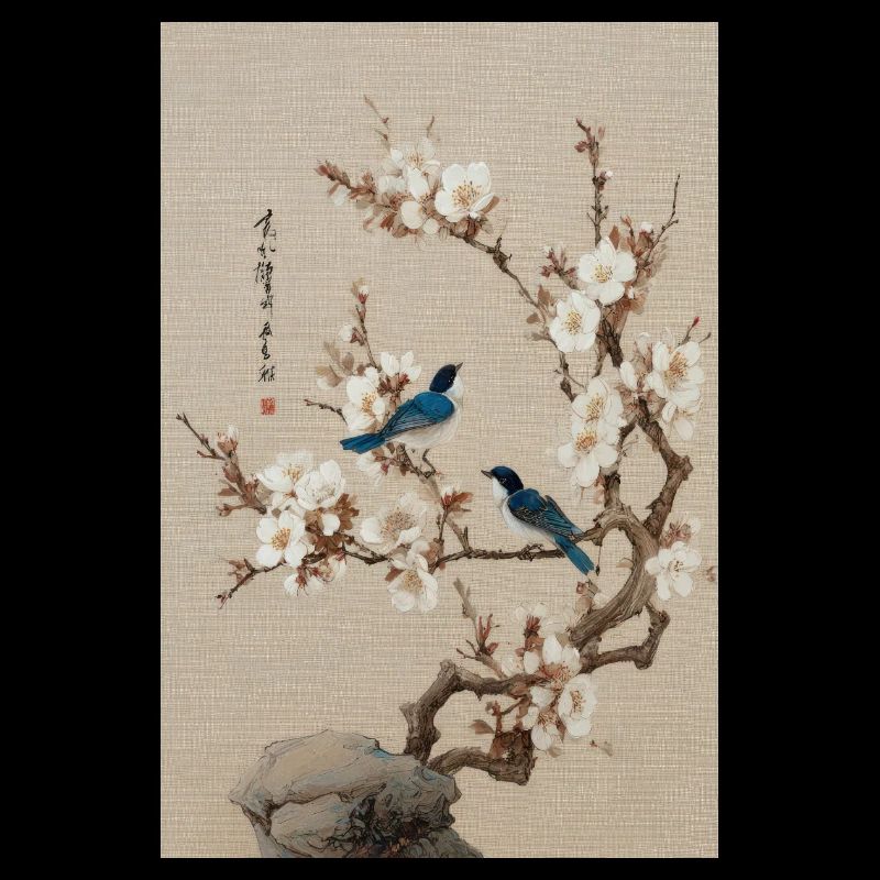 Harmonie de la Fleur et des Oiseaux Bleus
