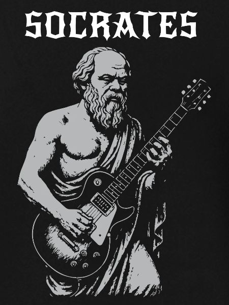 Socrates playing Rock Guitar