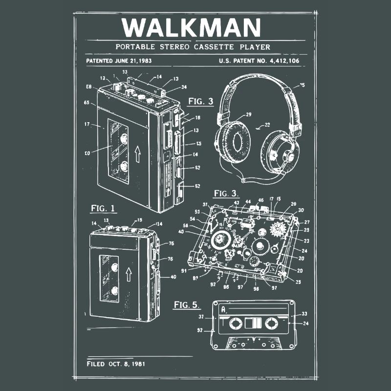 Walkman-Bauplan-Schaltplan