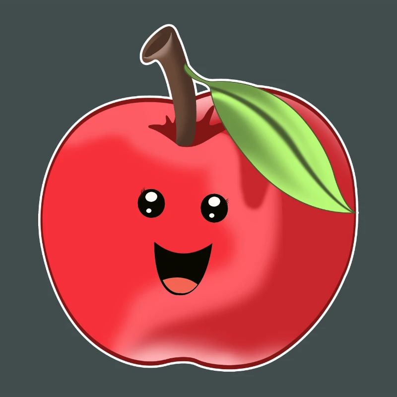 Lustiger Süßer Apfel
