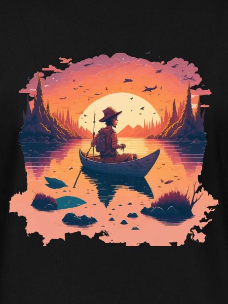 Fishermen in autumn