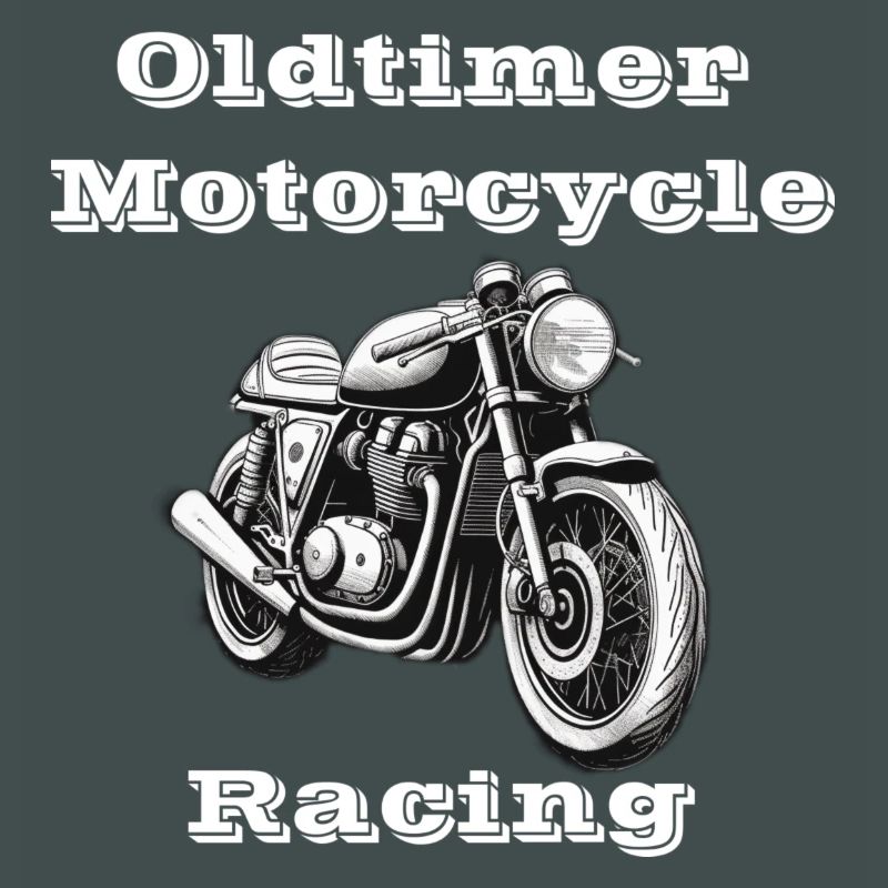 Oldtimer Motorcycle Racing blanc