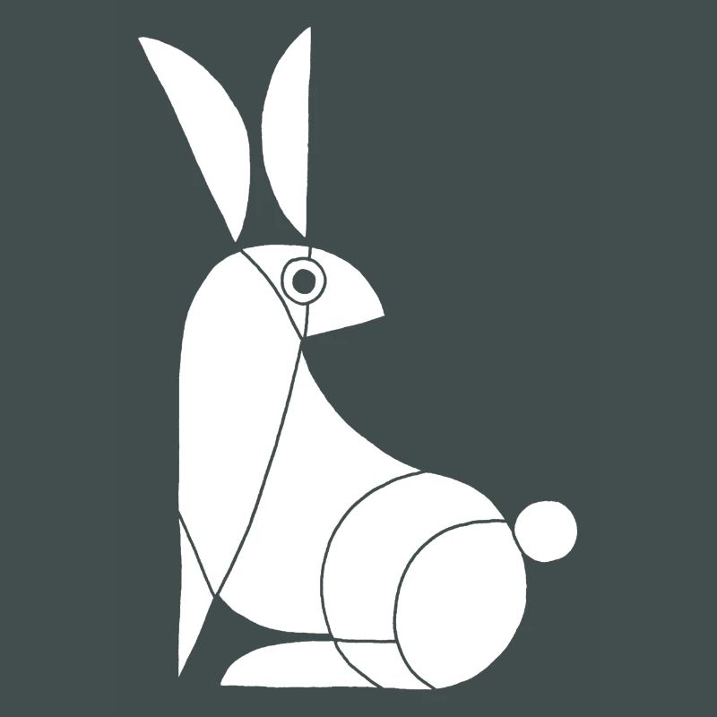 Funny White Rabbit