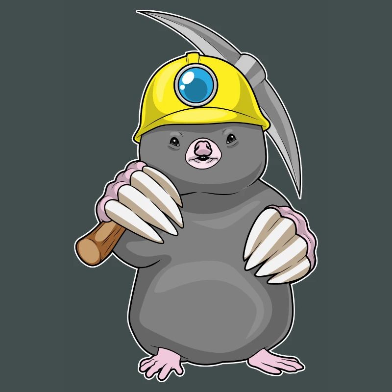 Mole Miner Pickaxe Mining