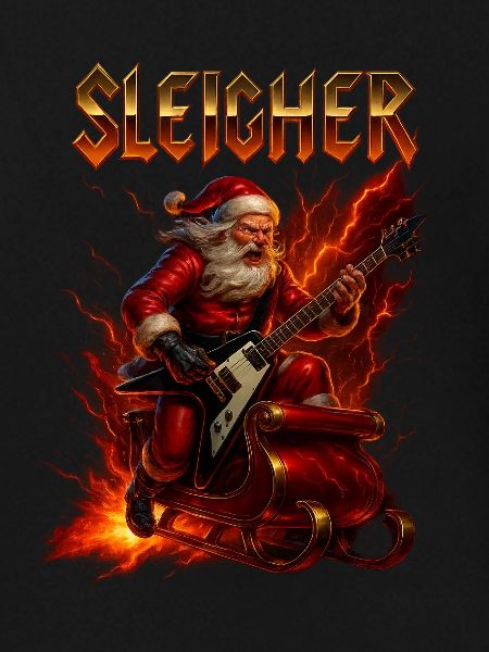 Heavy Metal Santa Sleigher