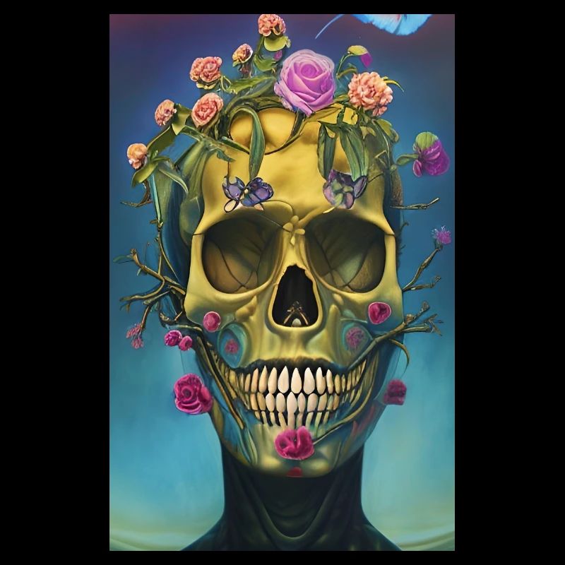 Beautiful fantasy Skull