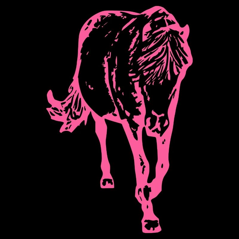 Horse pink pink