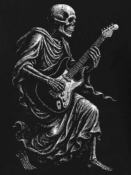 Skeleton Rock Guitar