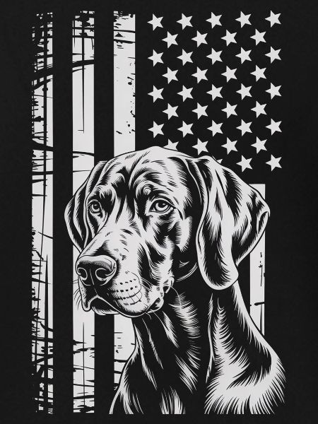 Patriotic Dog Portrait