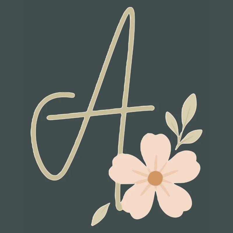 Monogramm Eine Blüte