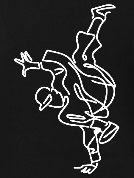 Breakdancing Skizze
