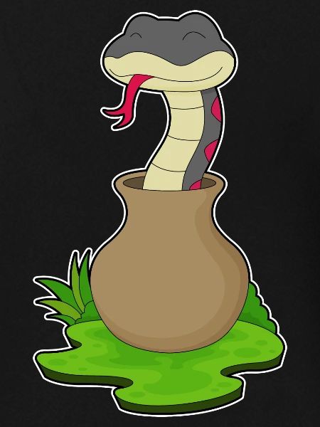 Schlange Vase