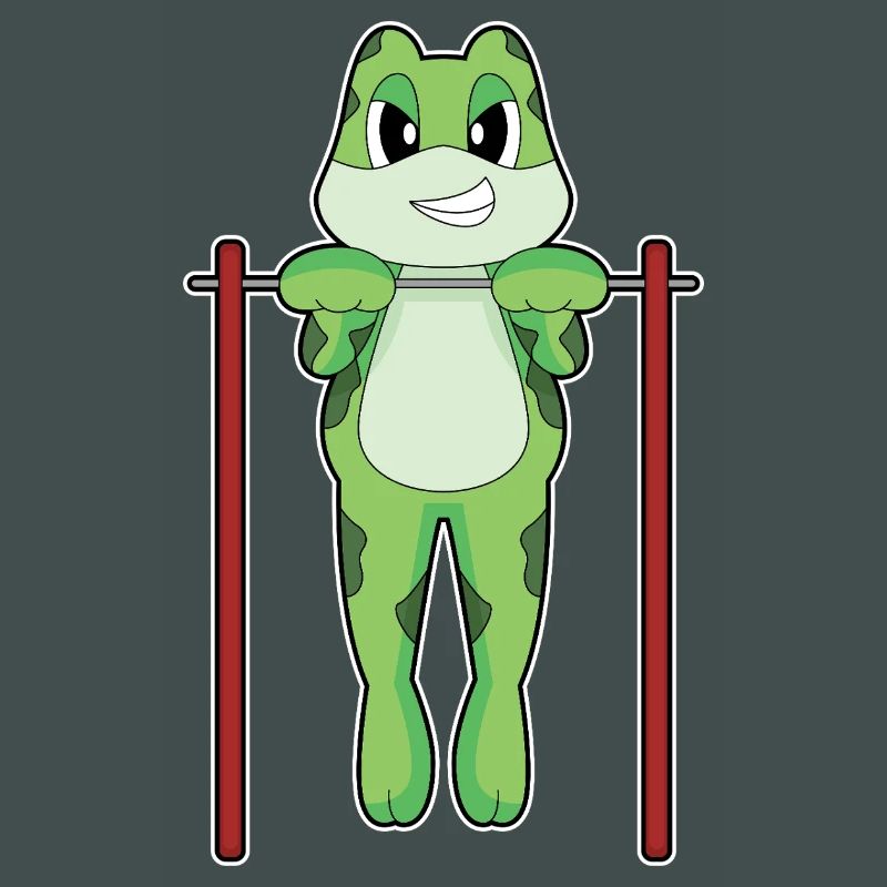 Frog Bodybuilder Pull-ups Bodybuilding