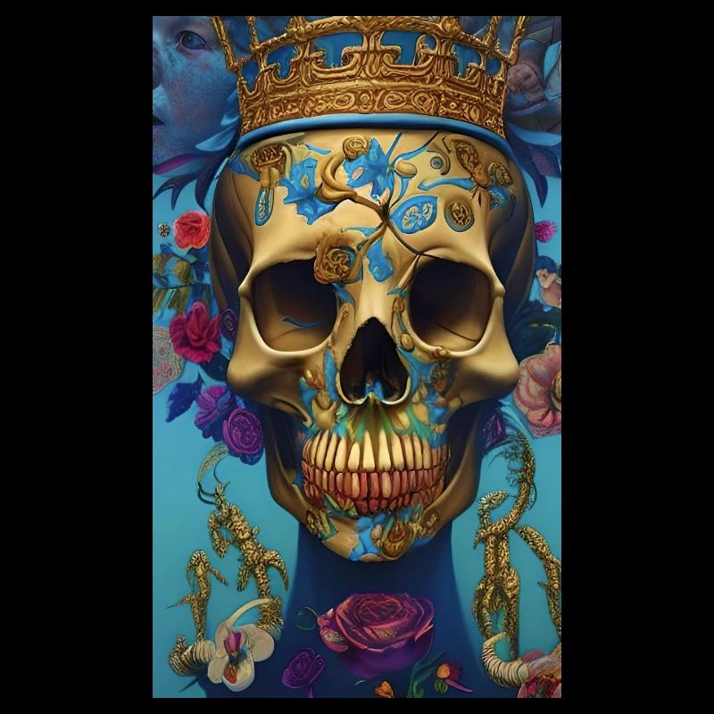 Beautiful fantasy Skull