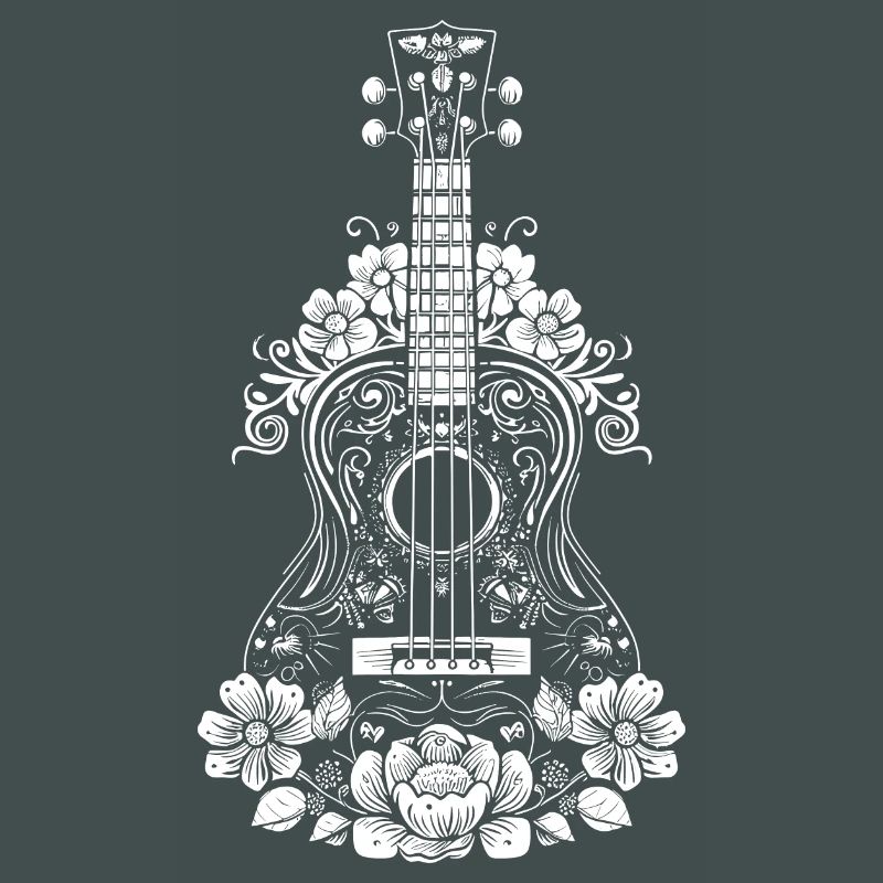 Ukulele Comic-Stil