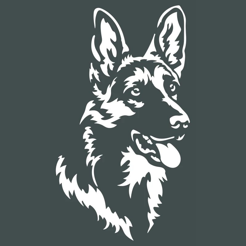 German Shepherd Head "Black Edition"