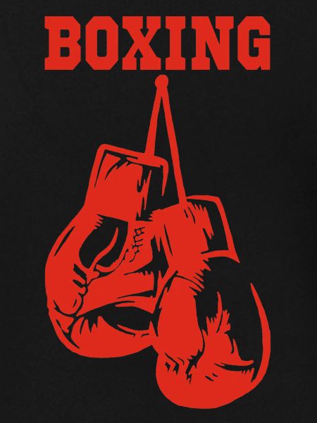 Rote Boxhandschuhe