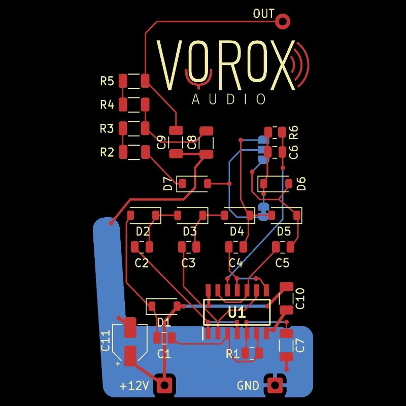 Audio Circuit PCB Art