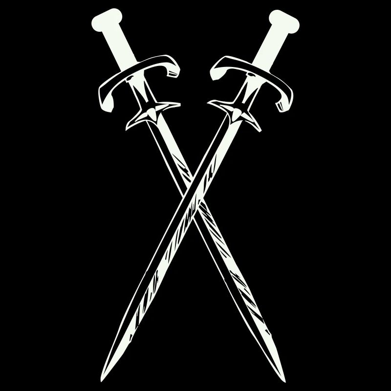 Deux épées en croix