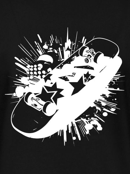 Skateboard Farbklecks