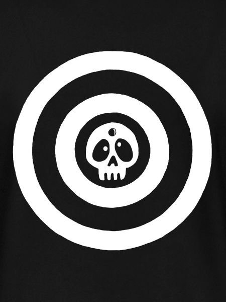 White target skull