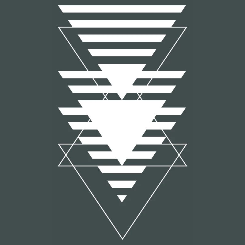 Layered Triangle Geometric Pattern