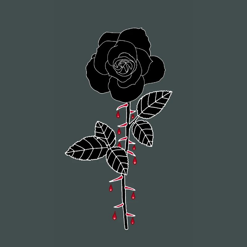 Blutige Rose