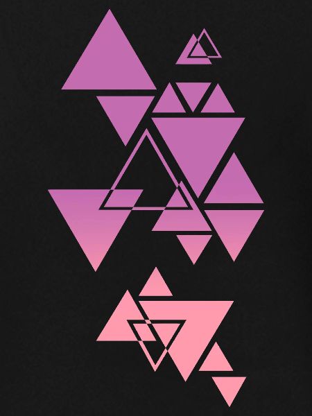 Gradient Dreieck Muster Pink