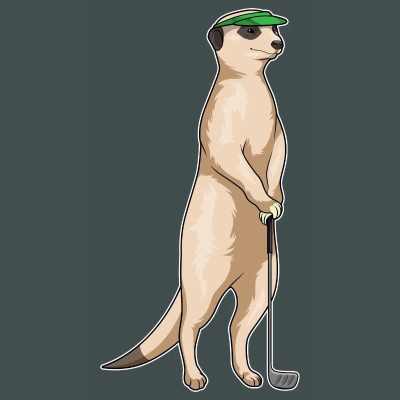 Erdmännchen Golf Golfschläger