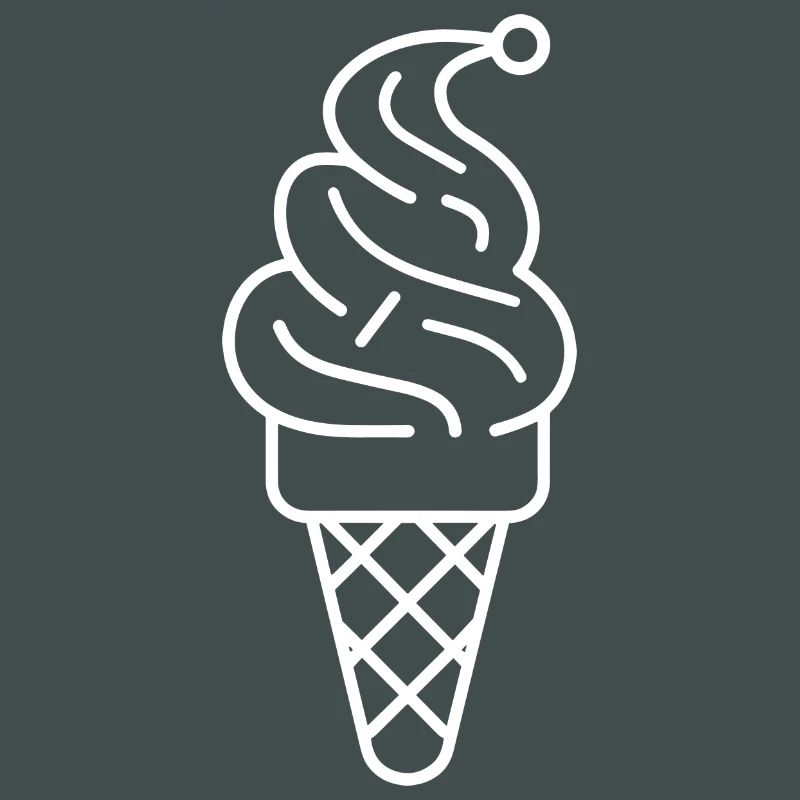 Cornet de crème glacée Dessin