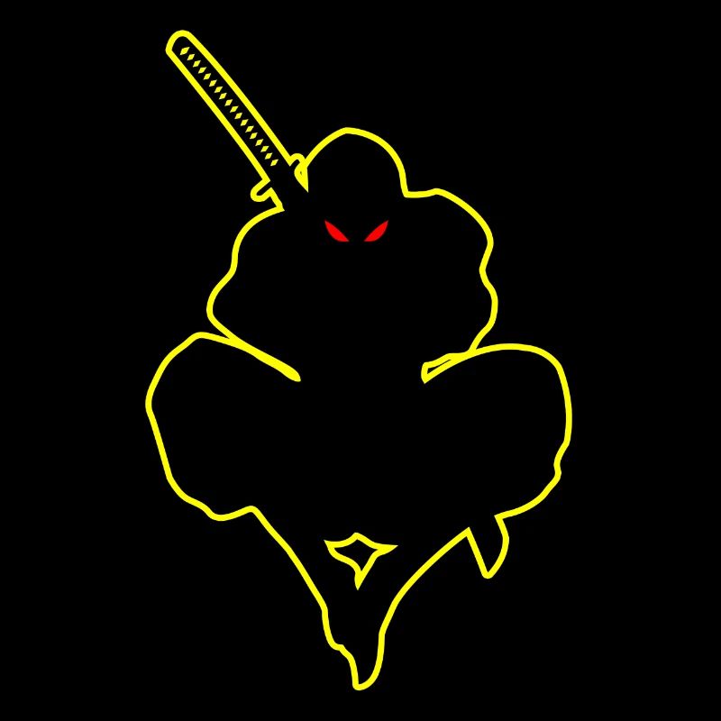 Dark Ninja Warrior Ninja Shadow Amoureux de Ninja