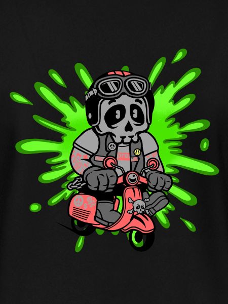 Skull Mofa Moped