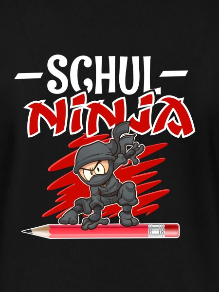 School ninja training schoolchild