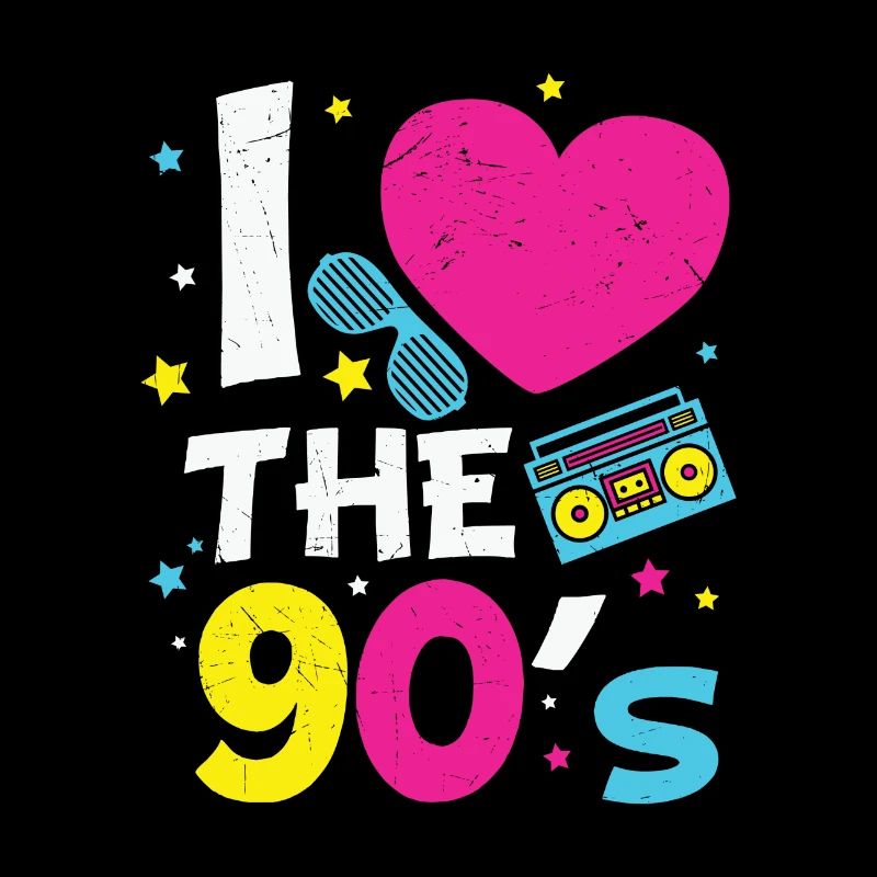 1990's 90S Heart The Nineties