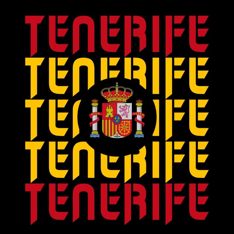 Teneriffa Spanien Flaggen Design