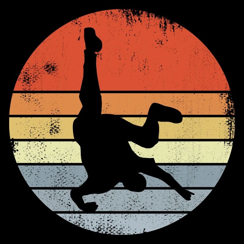 Breakdancer Dessin Look Vintage