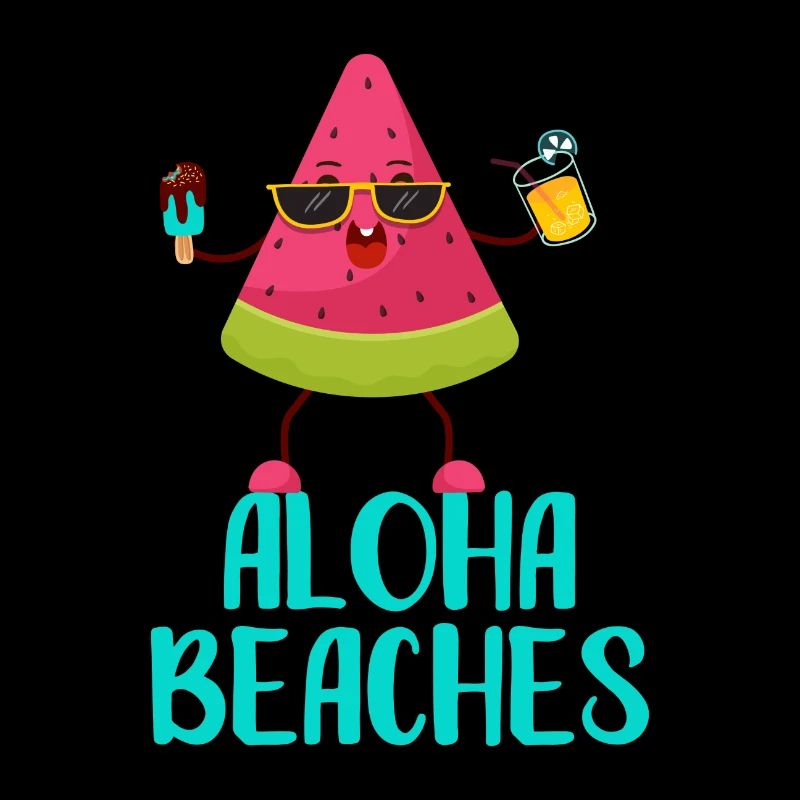 Cool Watermelon Aloha Beaches Beach Vacation