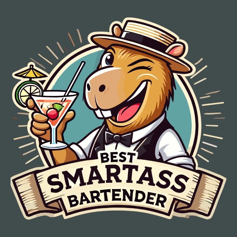 Bartender Bartender Capybara Capy Gift