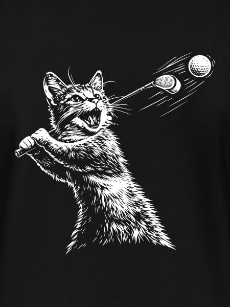 Katze Golfer Golfen