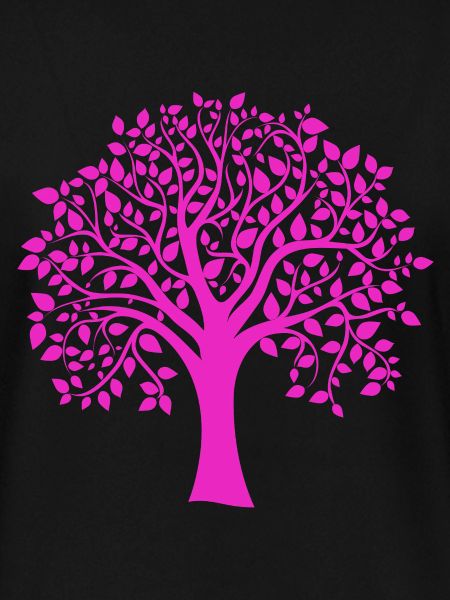 Rosa Jumbo-Baum-Muster-Silhouette