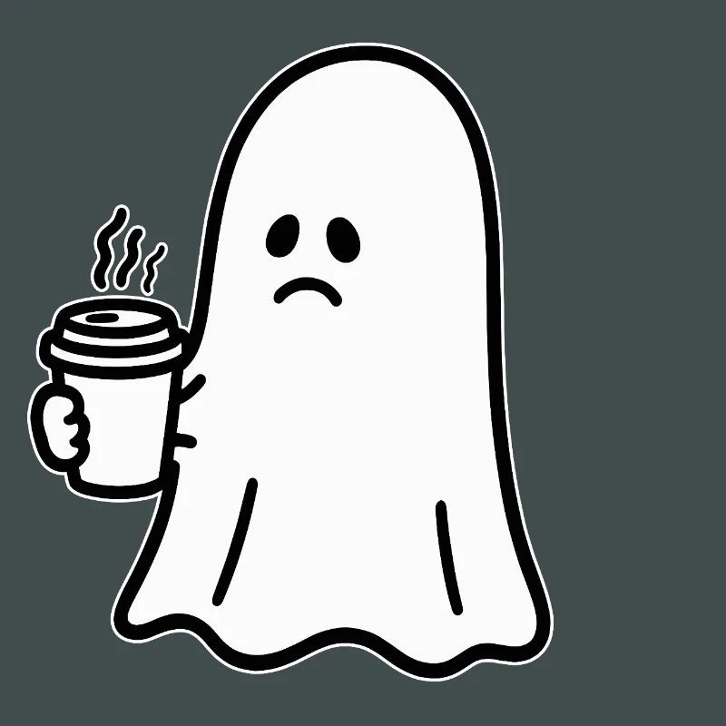 Geist Kaffee Halloween Süßes oder Saures