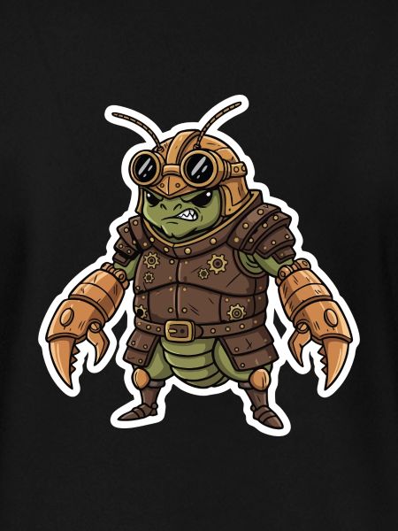 Steampunk-Krieger, gepanzerte Gottesanbeterin