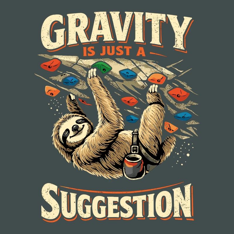 Sloth Bouldering: Gravity Is Just A Suggestion