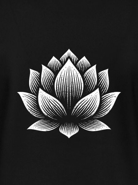 Lotus Silhouette Druck