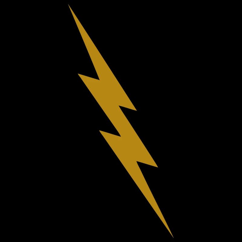 Golden Lightning Bolt