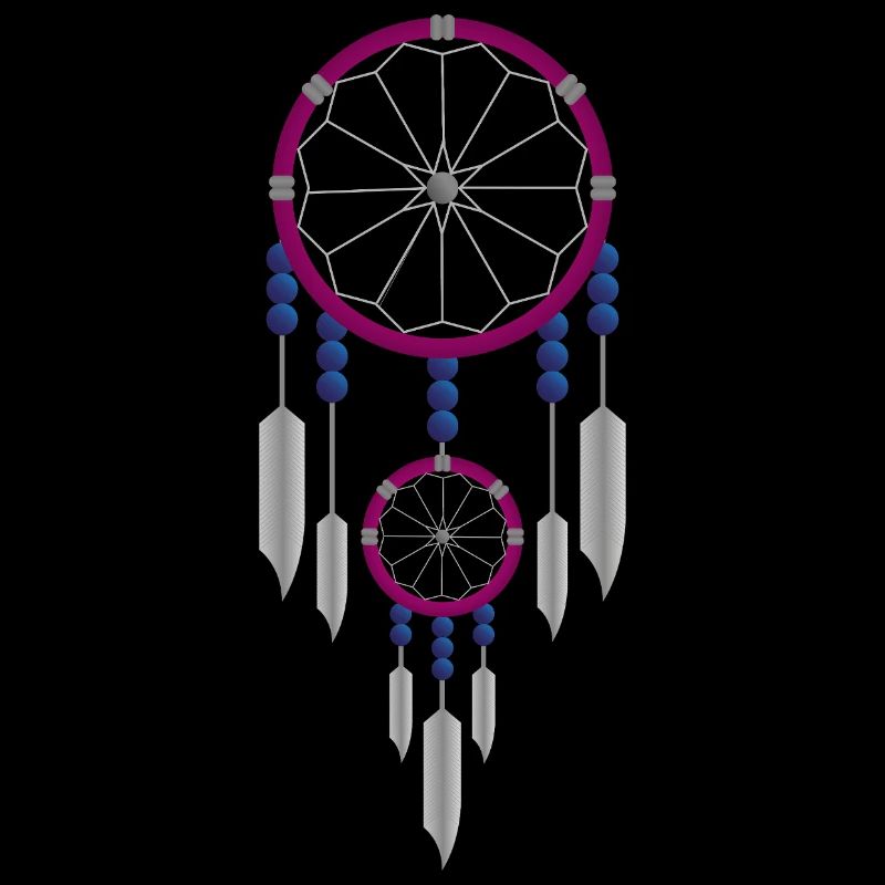 Lila-blauer Traumfänger